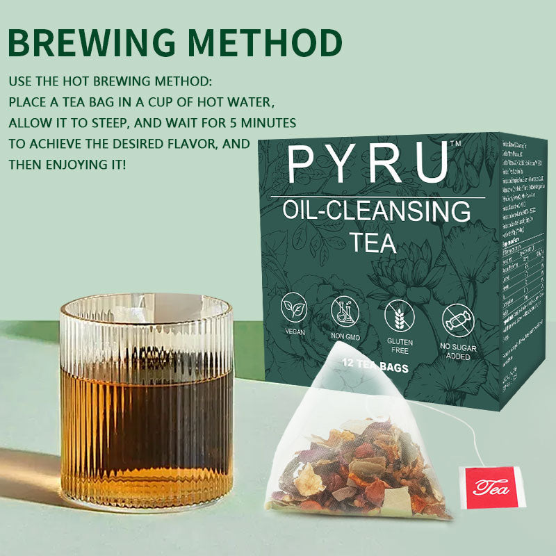 PYRU Tea Natural Herbal Infusion 12-Pack