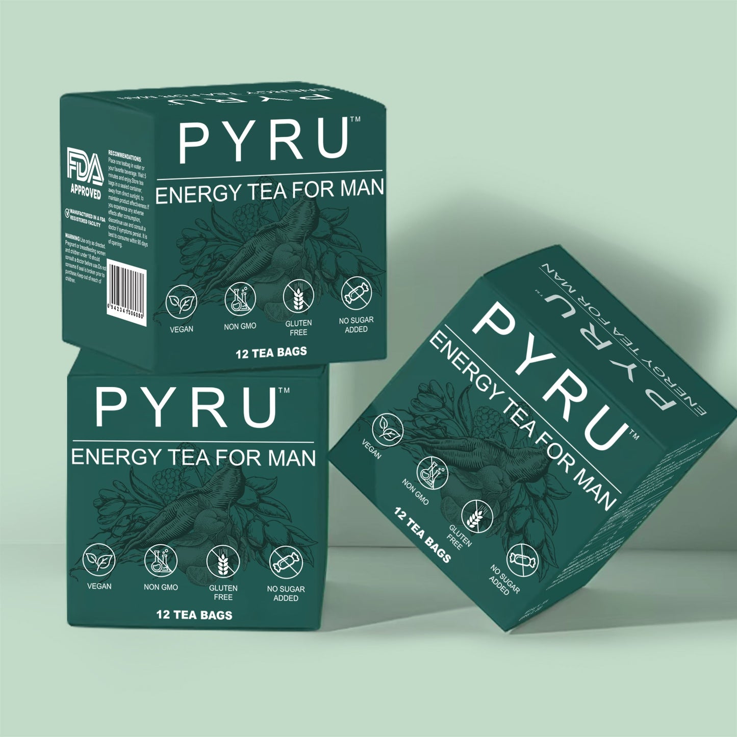 PYRU Energy Tea For Man