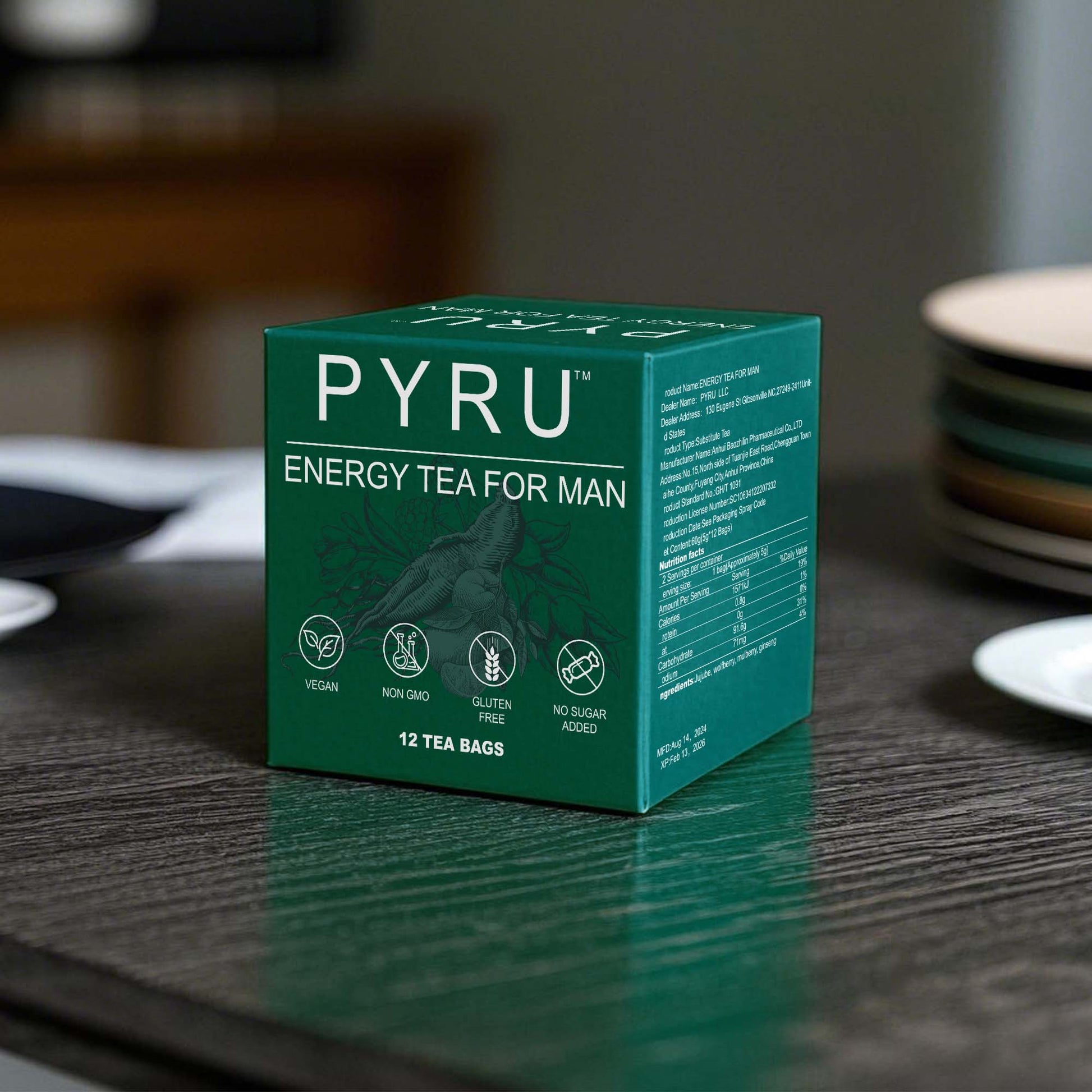 PYRU Energy Tea For Man